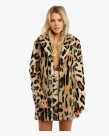 Animal Faux Fur Coat In Colour Desert Mist, HD Png Download, Transparent PNG