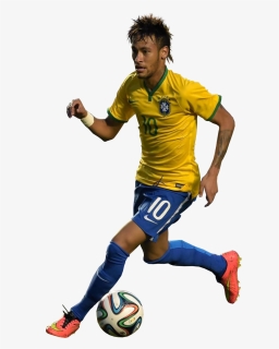 Neymar Brazil Png With Ball, Transparent Png, Transparent PNG