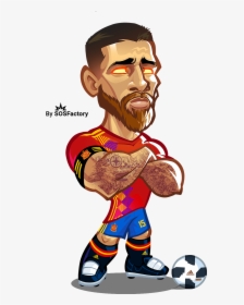 Sergio Ramos Caricature, HD Png Download, Transparent PNG