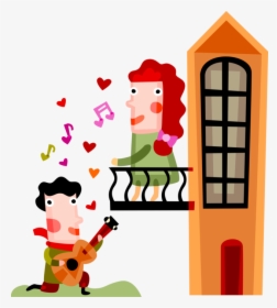 Vector Illustration Of Star-crossed Lovers Romeo Serenades, HD Png Download, Transparent PNG