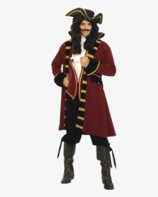 Traditional Men S Pirate Captain Costume, HD Png Download, Transparent PNG
