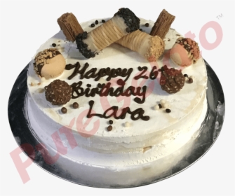 Cannoli Gelato Cake Naked With Choc Cluster Macaroons, HD Png Download, Transparent PNG