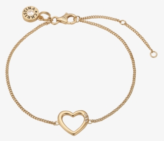 Open Heart, Gold Plated Bracelet With 4 Topazes, HD Png Download, Transparent PNG