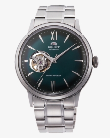 Orient Automatic Helios Open Heart Green Dial Ra Ag0026e10a, HD Png Download, Transparent PNG