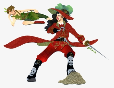 Papercraft Commission Of Peter Pan And Captain Hook, HD Png Download, Transparent PNG