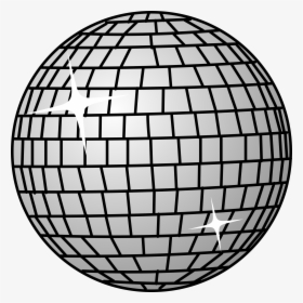 Graphic Black And White Download Clipart Disco Ball, HD Png Download, Transparent PNG