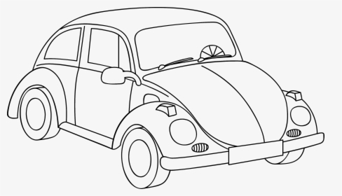 Volkswagen Clipart Outline Car, HD Png Download, Transparent PNG