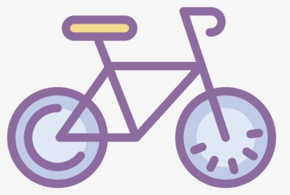 This Is A Black And White Outline Of A Bicycle, HD Png Download, Transparent PNG