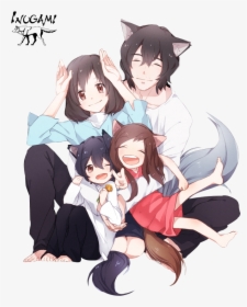 Anime, Wolf Children, And Family Image, HD Png Download, Transparent PNG