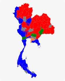 2011 Thai General Election Results Per Region, HD Png Download, Transparent PNG