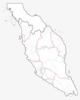 Blank Map Of Peninsular Malaysia, HD Png Download, Transparent PNG