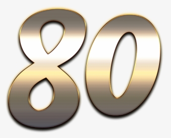 80 Number Wooden Png, Transparent Png, Transparent PNG