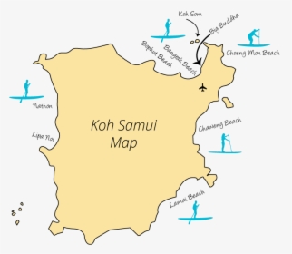 Koh Samui Map, HD Png Download, Transparent PNG