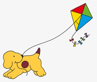Spot Plays With His Kite, HD Png Download, Transparent PNG
