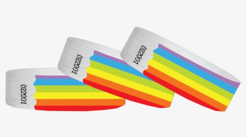 3/4 Tyvek Wristband Design Rainbow, HD Png Download, Transparent PNG