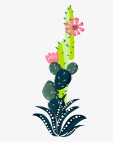 Colorful Cactus Plant Watercolor Hand Painted Transparent, HD Png Download, Transparent PNG