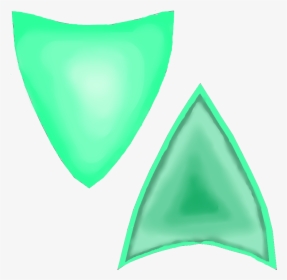 Green Cat Ears Transparent Clipart , Png Download, Png Download, Transparent PNG