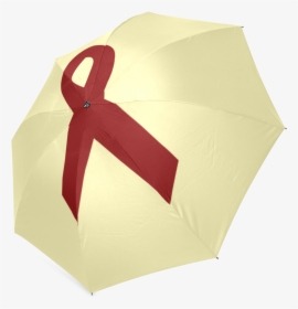 Red Ribbon Foldable Umbrella, HD Png Download, Transparent PNG
