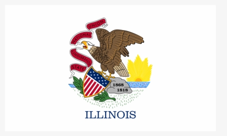 Us Il Illinois Flag Icon, HD Png Download, Transparent PNG