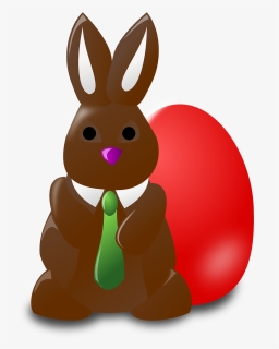 Easter, Bunny, Rabbit, Chocolate, Holidays, Egg, Red, HD Png Download, Transparent PNG