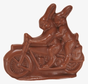 Chocolate Bunnies On Motorcycle In Milk Chocolate Or, HD Png Download, Transparent PNG