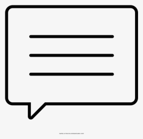 Speech Bubble Coloring Page, HD Png Download, Transparent PNG