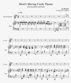 Howl S Moving Castle Theme Sheet Music For Piano, Alto, HD Png Download, Transparent PNG