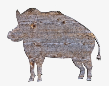Boar, Holzfigur, Figure, Wood, Animal, Cut Out, Sawn, HD Png Download, Transparent PNG