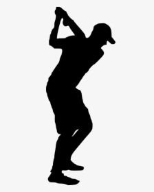 Golfer Silhouette Png, Transparent Png, Transparent PNG