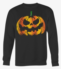 Disstressed Pumpkin Face Horror T-shirt, HD Png Download, Transparent PNG