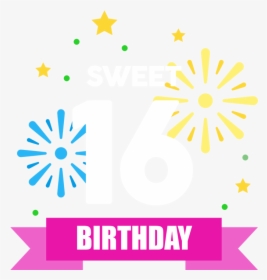 Sweet 16 Birthday Snapchat Filter, HD Png Download, Transparent PNG