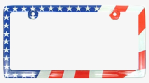American Usa Flag Plastic License Plate Frame, HD Png Download, Transparent PNG
