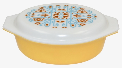 1970s Pyrex Navajo Yellow Gold Casserole Dish With, HD Png Download, Transparent PNG