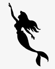 #mermaid #silhouette, HD Png Download, Transparent PNG