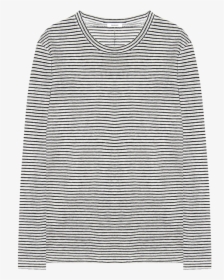Luxe Linen Ls Tee, Black/white Stripe, HD Png Download, Transparent PNG
