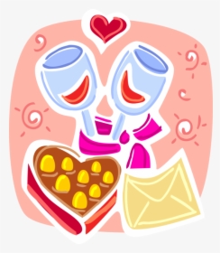 Vector Illustration Of Valentine S Day Sentimental, HD Png Download, Transparent PNG