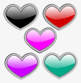 Gloss Heart 2 Free Vector / 4vector, HD Png Download, Transparent PNG