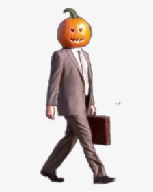 #halloween #halloweenmeme #pumpkinhead #man #suit, HD Png Download, Transparent PNG