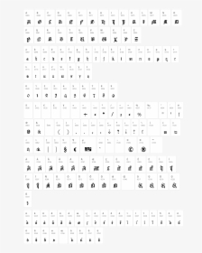 Gutenberg Textura Character Map, HD Png Download, Transparent PNG