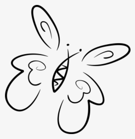 Transparent Butterfly Outline Png, Png Download, Transparent PNG