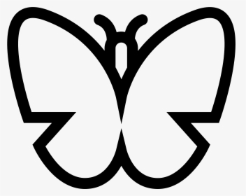 Butterfly Outline Top View, HD Png Download, Transparent PNG