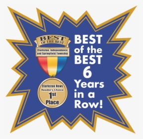 Clarkston Auto Wash Voted Best Of The Best For 6 Years, HD Png Download, Transparent PNG