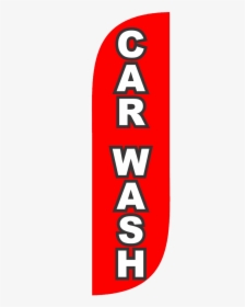 Car Wash Feather Flag Red & White 5ft, HD Png Download, Transparent PNG