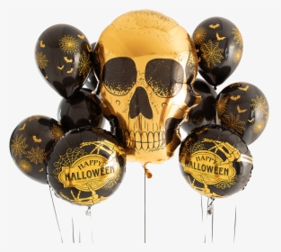 Golden Skull Foil Balloon Bouquet, HD Png Download, Transparent PNG