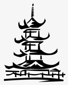 Pagoda Drawing Perspective, HD Png Download, Transparent PNG