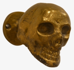 Raw Rustic Gold Skull Decorative Hook, HD Png Download, Transparent PNG