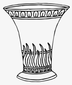 Vase Clipart Line Drawing Pencil And In Color Vase, HD Png Download, Transparent PNG