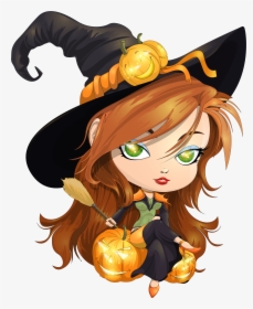 Cute Witch Clipart, HD Png Download, Transparent PNG