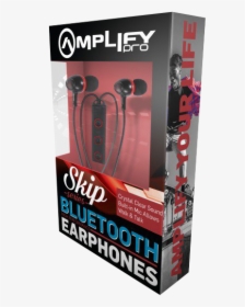 Amplify Pro Bluetooth Earphones Skip Series Black-red, HD Png Download, Transparent PNG