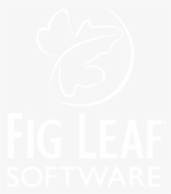 Fig Leaf Software Logo Black And White, HD Png Download, Transparent PNG